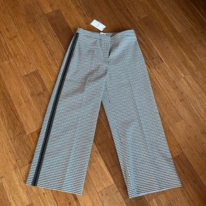 WHISTLES Wide leg Check Trousers